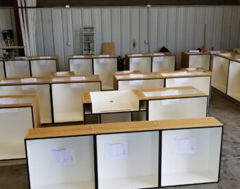 IRE, Inc. facilitated this huge case goods roll out. Case Goods